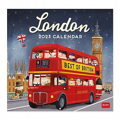 Μηνιαίο Ημερολόγιο Τοίχου 2023 - London (30x29) - Legami