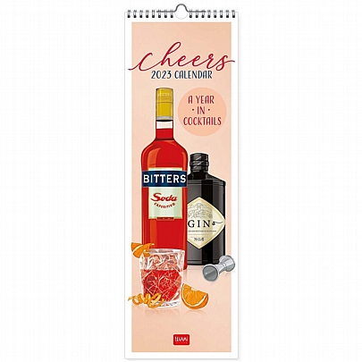 Μηνιαίο Ημερολόγιο Τοίχου 2023 - Cocktail Cheers (16x49) - Legami