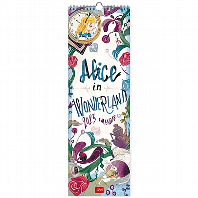 Μηνιαίο Ημερολόγιο Τοίχου 2023 - Alice in Wonderland (16x49) - Legami