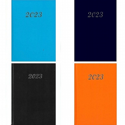 Ημερολόγιο 2023 με Σκληρό Εξώφυλλο - Διάφορα Χρώματα (12x17)