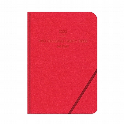 Ημερήσιο Ημερολόγιο Lieve 2023 - Red (17x25) - AdBook