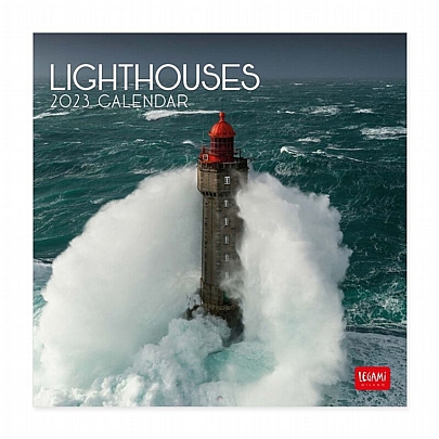 Μηνιαίο Ημερολόγιο Τοίχου 2023 - Lighthouses (18x18) - Legami