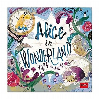 Μηνιαίο Ημερολόγιο Τοίχου 2023 - Alice in Wonderland (18x18) - Legami