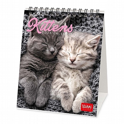Μηνιαίο Επιτραπέζιο Ημερολόγιο 2023 Σπιράλ - Kittens (12x14.5) - Legami