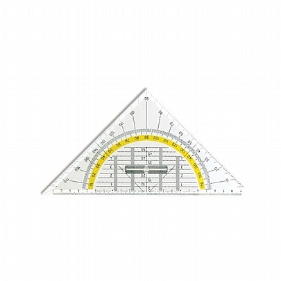 Γεωδαιτικό τρίγωνο με Σταθερή λαβή (45º/25cm) - Arda