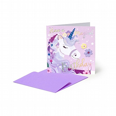 Ευχετήρια κάρτα με Φάκελο - Have a Magical Birthday (Unicorn/7x7) - Legami