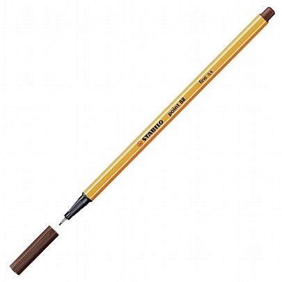 Στυλό μαρκαδοράκι - Brown (0.4mm) - Stabilo Point 88