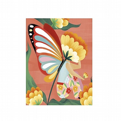 Ευχετήρια Κάρτα με Φάκελο - Flowers (7.5x10.5) - ThePaperBox