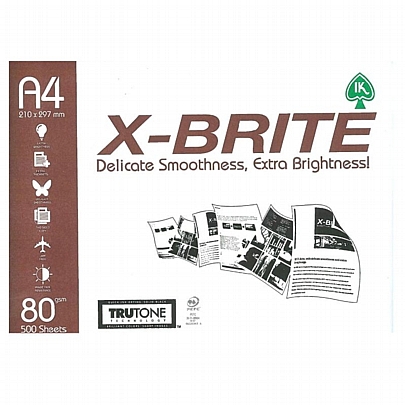 Χαρτί Α4 (80gr/m²) - Λευκό (500φ) - X-Brite