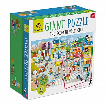 Giant Puzzle: Οικολογική Πόλη (48κ) - Ludattica