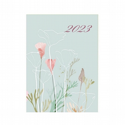 Ημερήσιο Ημερολόγιο 2023 - Floral 1 (17x25) - Maniakas