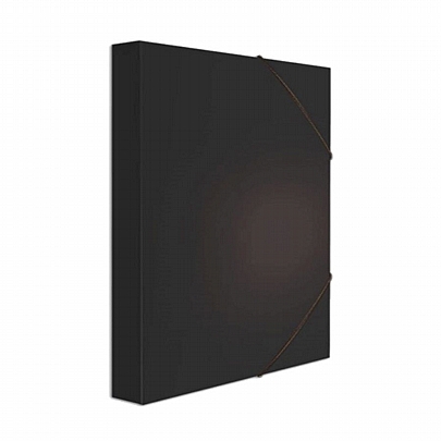 Κουτί με λάστιχο - Μαύρο (26x36x4) - Groovy Office