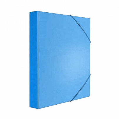 Κουτί με λάστιχο - Γαλάζιο (26x36x4) - Groovy Office
