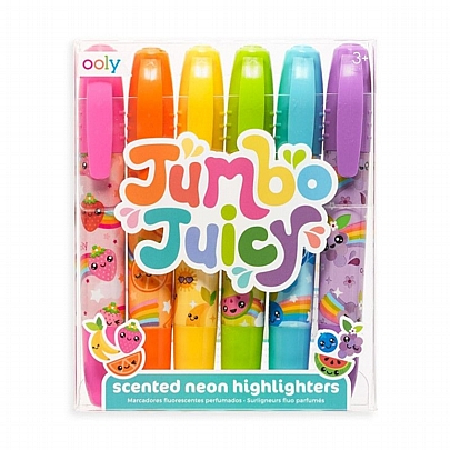 Σετ Neon αρωματικών μαρκαδόρων υπογράμμισης - Jumbo Juicy (6 τεμάχια) - Ooly