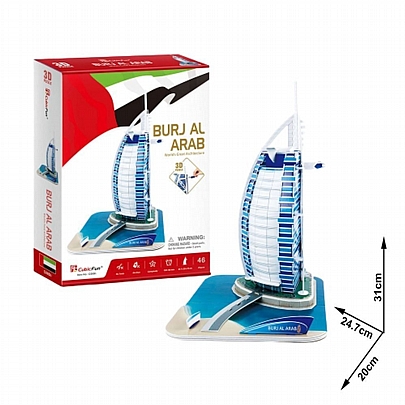 Παζλ 3D - Burj Al Arab (46κ) - CubicFun