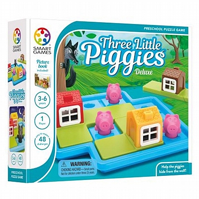 Three Little Piggies Deluxe (48 Challenges) - Smart Games