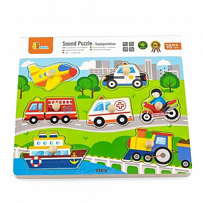 Ξύλινα Σφηνώματα με ήχους - Οχήματα - Viga