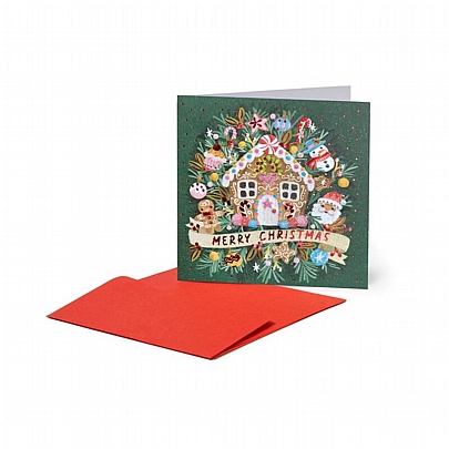 Χριστουγεννιάτικη κάρτα ανάγλυφη με Φάκελο - Sweet Merry Christmas (7x7) - Legami