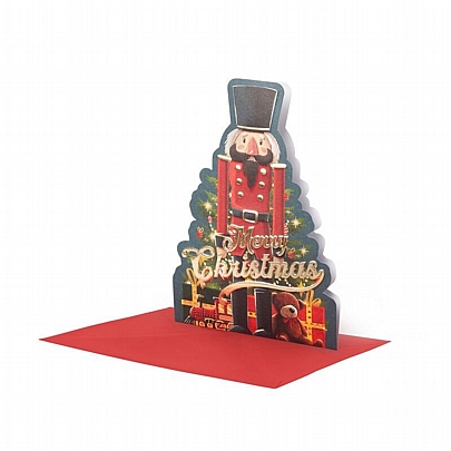 Χριστουγεννιάτικη Κάρτα με Φάκελο - Nutcracker (17x11.5) - Legami