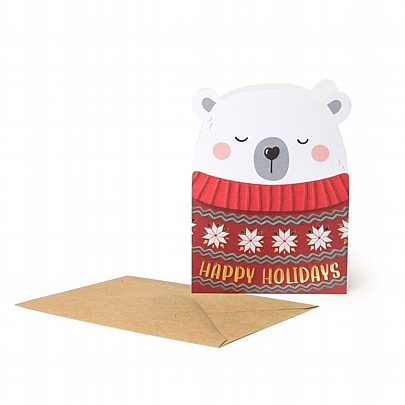 Χριστουγεννιάτικη Κάρτα με Φάκελο - Christmas Bear (15x11.5) - Legami Χριστουγεννιάτικη Κάρτα με Φάκελο - Christmas Bear (15x11.5) - Legami