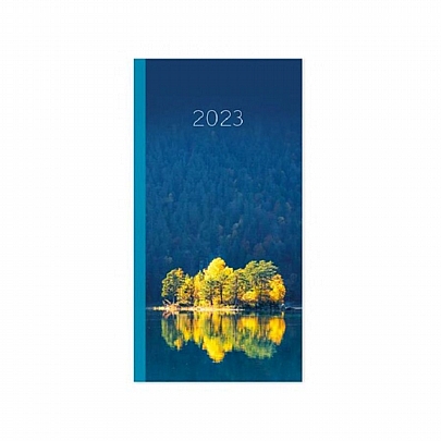 Εβδομαδιαίο Κάθετο Ημερολόγιο/Ατζέντα Senti 2023 - Lake (8.5x17) - AdBook