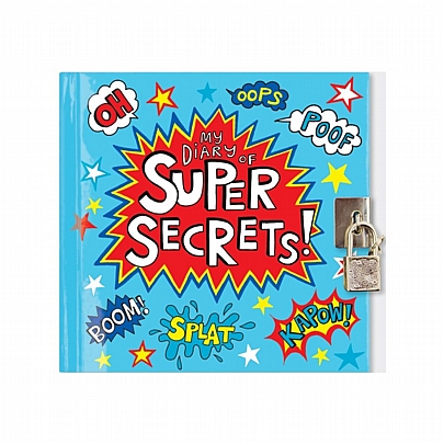 Μυστικό Σημειωματάριο με κλειδαριά - Super Hero (14x14.5) - Rachel Ellen