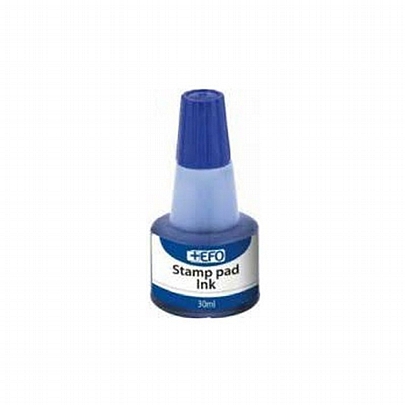 Ανταλλακτικό μελάνι για ταμπόν σφραγίδας - Μπλε (30ml) - +Efo