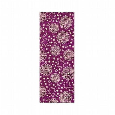 Χαρτί περιτυλίγματος - Purple Snowflakes (150cm x 70cm) - ArteBene