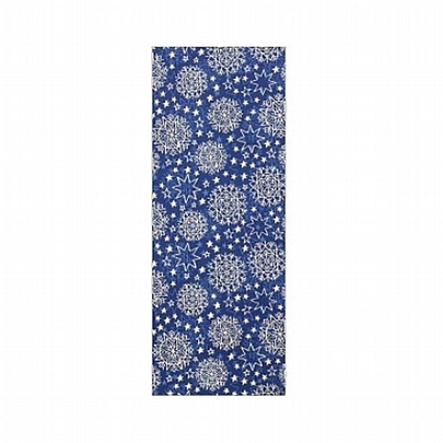Χαρτί περιτυλίγματος - Blue Snowflakes (150cm x 70cm) - ArteBene