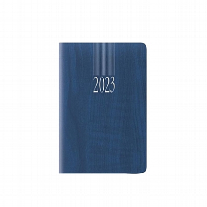 Ημερήσιο Ημερολόγιο Τσέπης 2023 - Woodline Μπλε (6.5x10) - Theofylaktos