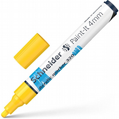 Ακρυλικός μαρκαδόρος - Yellow (4mm) - Schneider 320 Paint-It