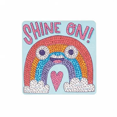 Razzle Dazzle Do it Yourself:  Mini Gem Art Kit - Rad Rainbow Shine On - Ooly