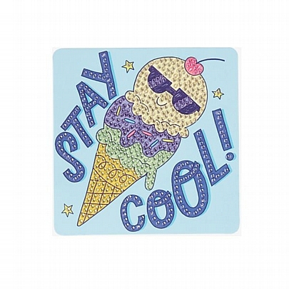 Razzle Dazzle Do it Yourself: Mini Gem Art Kit - Cool Cream Stay Cool! - Ooly