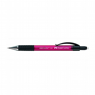 Μηχανικό μολύβι με γόμα - Ροζ (0.5mm) - Faber-Castell GripMatic