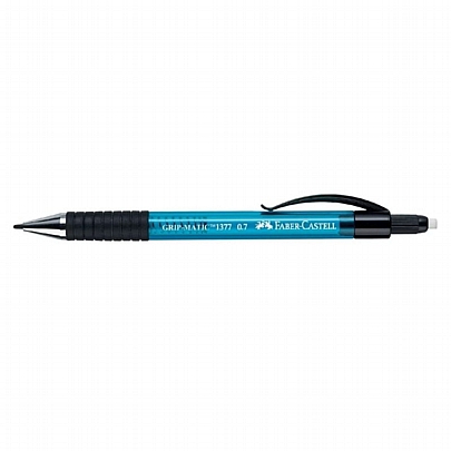 Μηχανικό μολύβι με γόμα - Μπλε (0.7mm) - Faber-Castell GripMatic