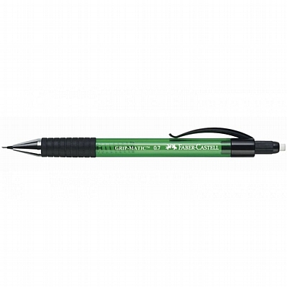 Μηχανικό μολύβι με γόμα - Πράσινο (0.7mm) - Faber-Castell GripMatic
