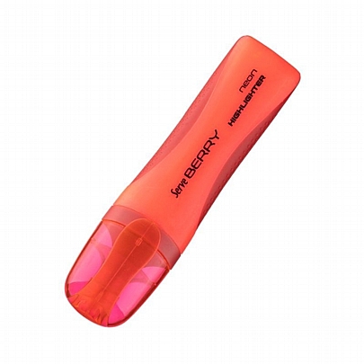 Mαρκαδόρος υπογραμμίσεως - Neon Κόκκινο (2-5mm) - Serve Berry