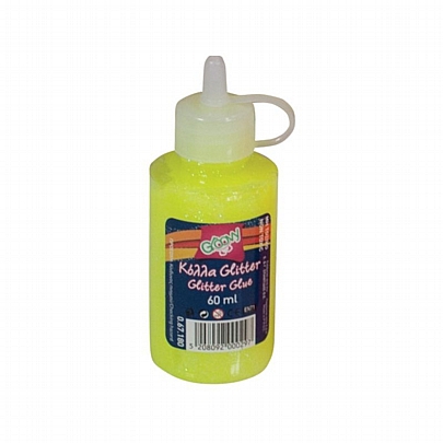 Glitter Glue - Neon κίτρινο (60ml) - Groovy