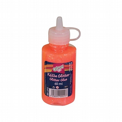 Glitter Glue - Neon πορτοκαλί (60ml) - Groovy