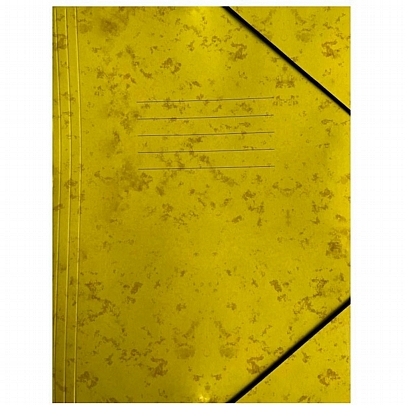 Χάρτινος φάκελος με λάστιχο - Κίτρινος (25x35) - Groovy Office
