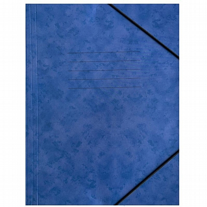 Χάρτινος φάκελος με λάστιχο - Μπλε (25x35) - Groovy Office