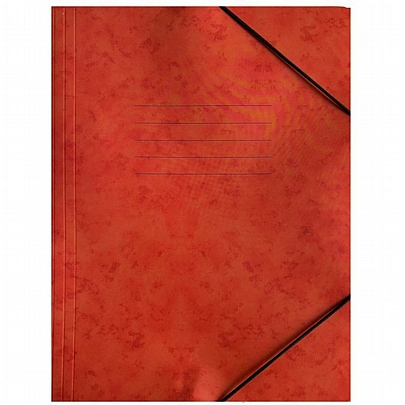 Χάρτινος φάκελος με λάστιχο - Κόκκινος (25x35) - Groovy Office