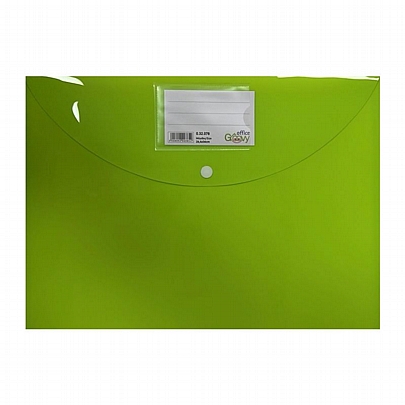 Φάκελος με κουμπί & ετικέτα - Πράσινος (26,4x36) - Groovy Office