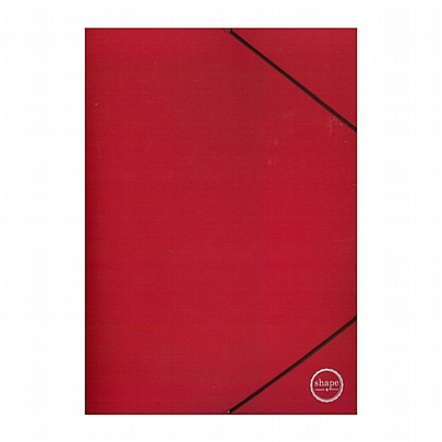 Κουτί με λάστιχο - Κόκκινο (25x35x3) - Shape