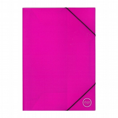 Πλαστικός φάκελος με λάστιχο - Ροζ (25x35) - Shape