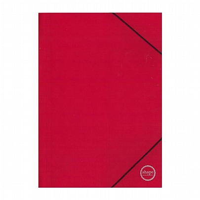 Πλαστικός φάκελος με λάστιχο - Κόκκινο (25x35) - Shape