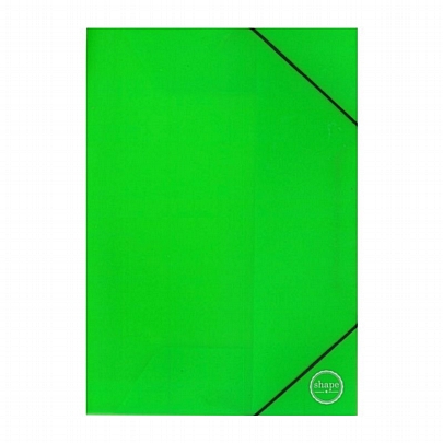 Πλαστικός φάκελος με λάστιχο - Πράσινο (25x35) - Shape