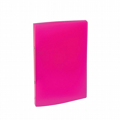 Ντοσιέ PP 2 Κρίκων O-ring - Fluo Ροζ (19x26) - Groovy