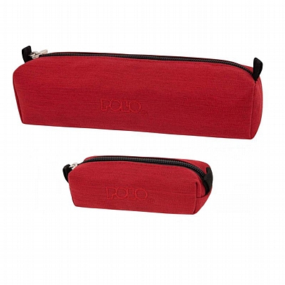 Κασετίνα βαρελάκι & πορτοφολάκι - Red - Polo Wallet Jean