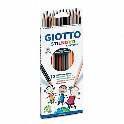Ξυλομπογιές 12 χρωμάτων - Giotto Stiltovo Skin Tone